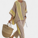 Самара - Комплект от раирани панталони и тениска