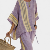 Самара - Комплект от раирани панталони и тениска