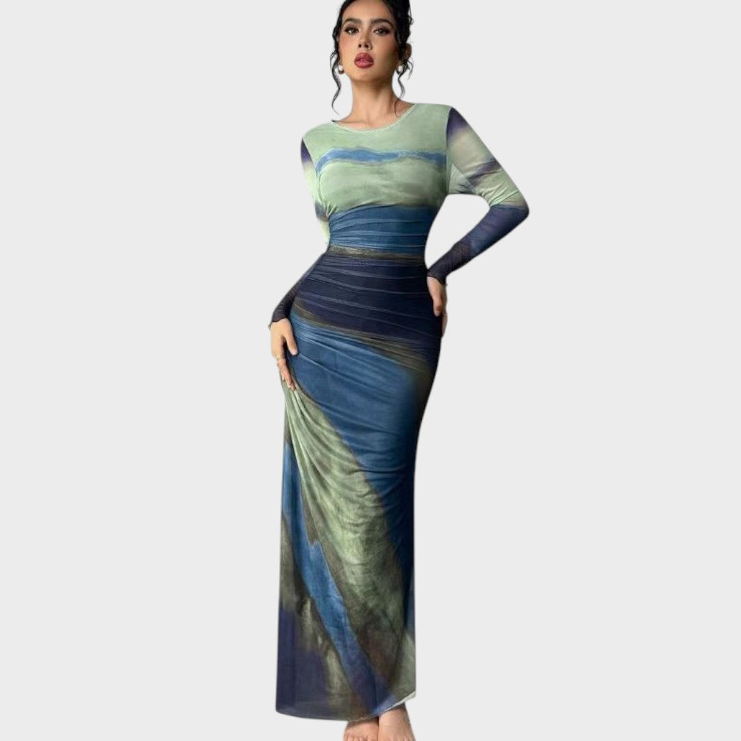 Диелина - Макси рокля с дълги ръкави