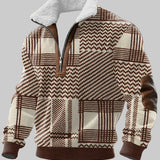 Валсол - Суитшърт с цип, висока яка и кожена подплата