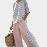 Светара - Комплект от раирани панталони и тениска