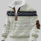 Арил -  Суичър с цип и висок як с козина