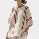 Савела - Комплект от раирани панталони и тениска