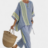 Самара - Комплект от раирани панталони и тениска