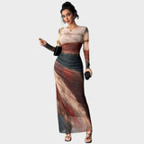 Диелина - Макси рокля с дълги ръкави