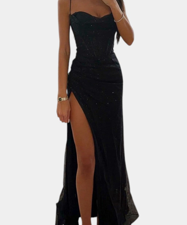 Еника - Рокля с прилепнали презрамки и спагети