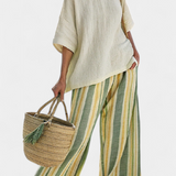 Силена - Комплект от раирани панталони и тениска