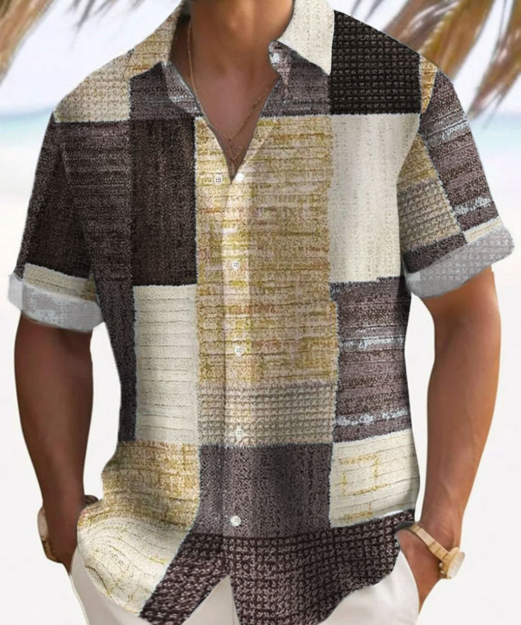 Богрил - Лятна риза с геометричен десен