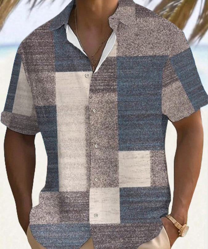 Богрил - Лятна риза с геометричен десен