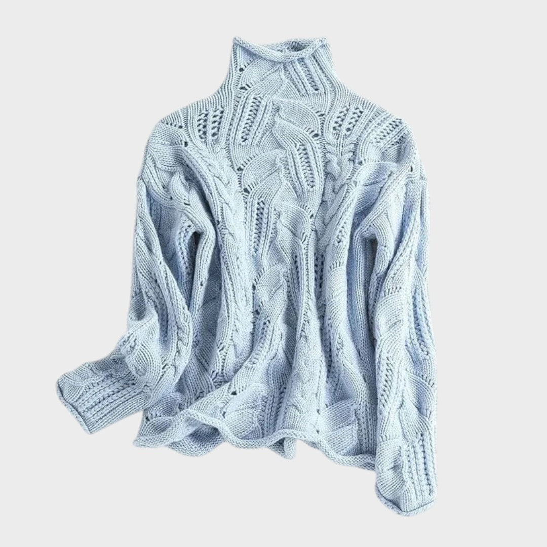 Агния – Кашмирена плетка с плетен модел