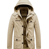 Висрос - Висококачествено зимно палто с качулка с връзки за стягане