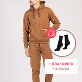 Елрос - Мъжки топъл памучен спортен суитшърт