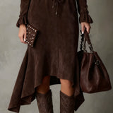 Аурелия - Облекло миди от велур