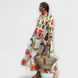 Катя - Елегантна рокля с флорален принт