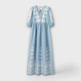 Ирина - Рокля с щампа за гладка елегантност