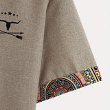 Боглев - Риза с къс ръкав и детайли на деколтето