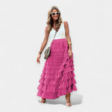 Галдена - Бохо пола с мрежест сатенен ръб