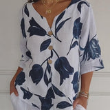 Златрос - Туника със заострено деколте с щампа