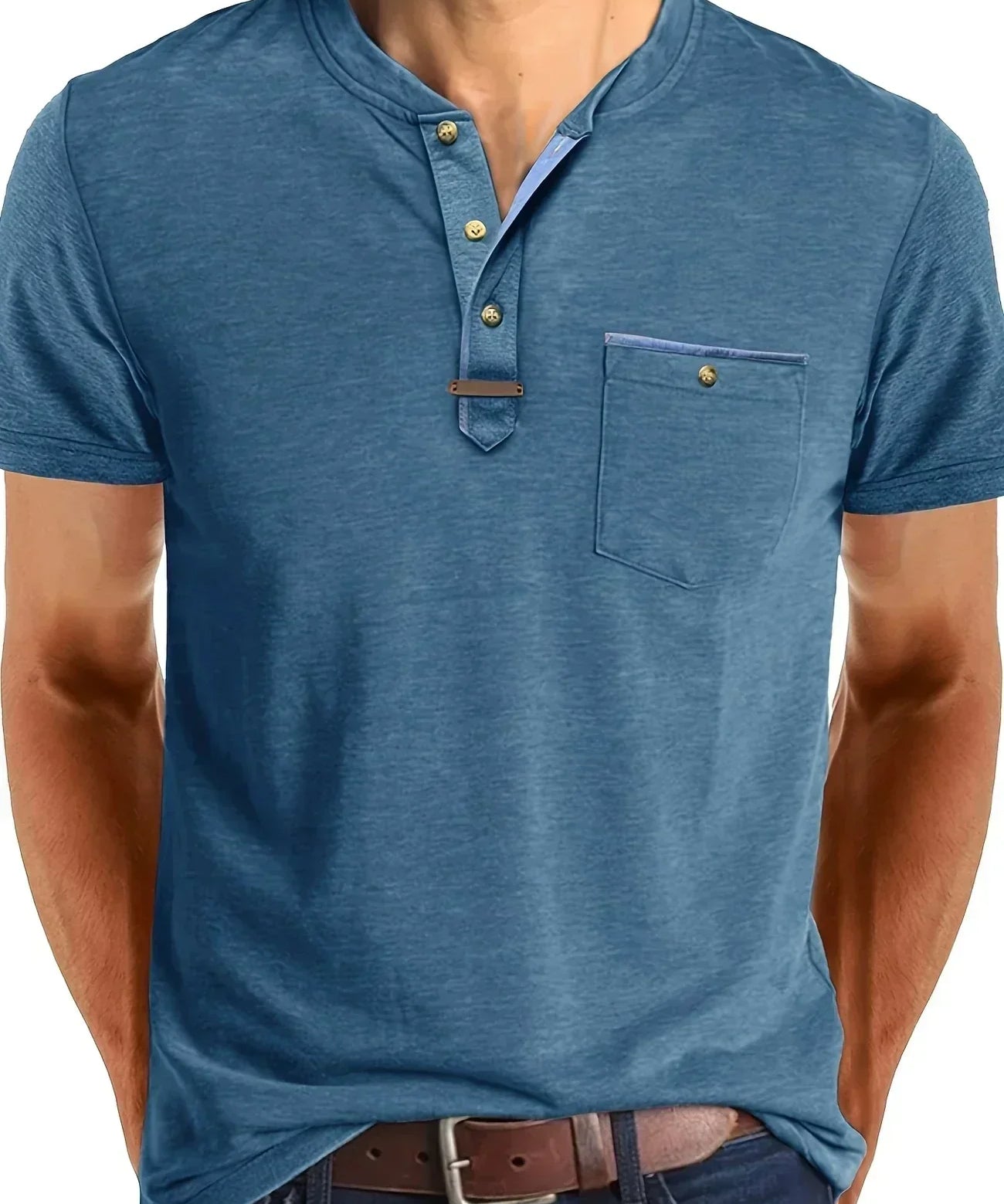 Бортар - Тениска с копчета и джоб