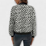 Теофания - Елегантно яке с леопардов принт