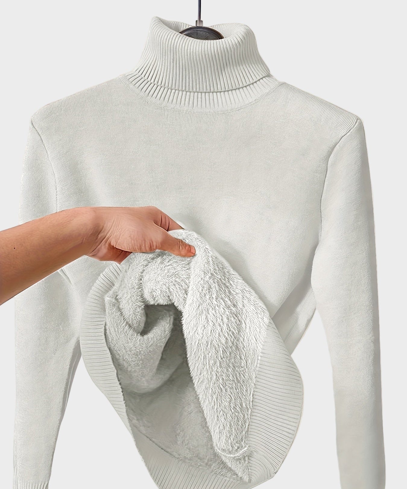 Адара - Мек пуловер с висока яка