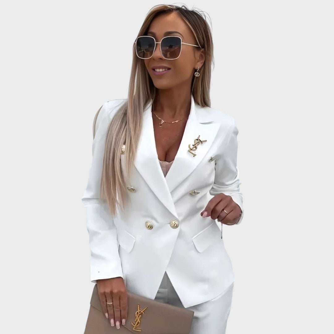 Цветара - Двуредно сако с изразен силует