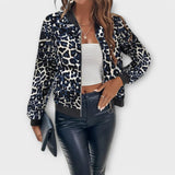 Теофания - Елегантно яке с леопардов принт