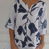 Златрос - Туника със заострено деколте с щампа