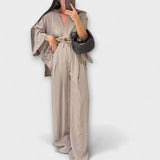 Освена - Casual V-образно деколте топ и панталон