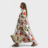 Катя - Елегантна рокля с флорален принт