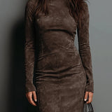 Вида - Миди сукня от велур Фросина