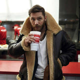 Елбог - Премиум яке от агнешка кожа