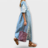 Ирина - Рокля с щампа за гладка елегантност