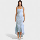 Недка - Романтична силуетна рокля