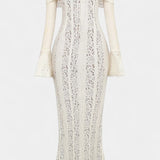 Златея - Макси рокля с открити рамене