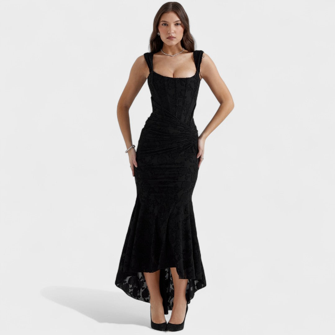 Недка - Романтична силуетна рокля