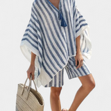 Родина - Комплект на райета, състоящ се от тениска с овърсайзър и стилни шорти