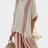 Стания - Комплект от раирани панталони и тениска