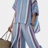 Селара - Комплект от раирани панталони и тениска