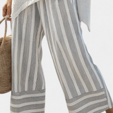 Снежара -Комплект от раирани панталони и тениска