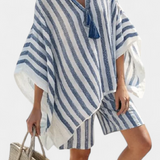 Родина - Комплект на райета, състоящ се от тениска с овърсайзър и стилни шорти