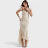 Недка - Романтична силуетна рокля