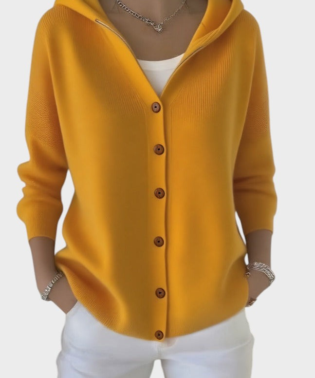 Юрия - Елегантно плетено яке с дълъг ръкав