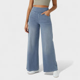 Баляна - Дънкови панталони с широк крачол