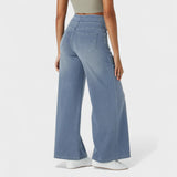 Баляна - Дънкови панталони с широк крачол