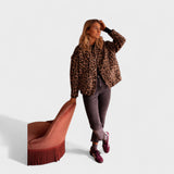 Прелиа - Модерно палто с леопардов принт.