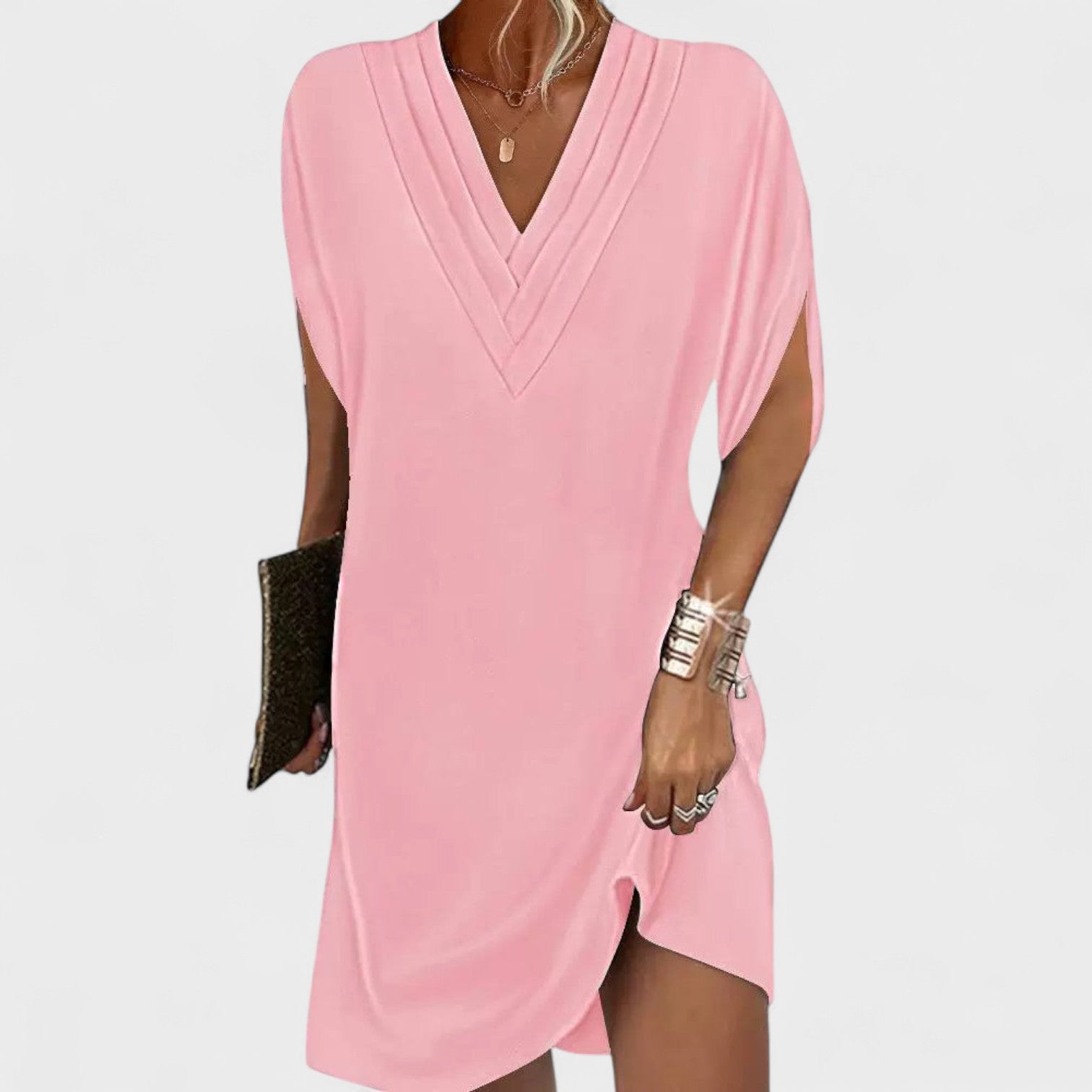 Диана - Елегантна рокля с отворени ръкави