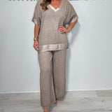 Зарсар - Ежедневен комплект от две части с V-образно деколте