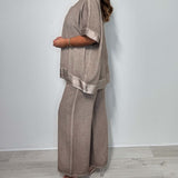 Зарсар - Ежедневен комплект от две части с V-образно деколте