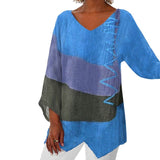 Зарел - Дамски топове от естествен лен с класическа кройка